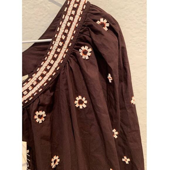 NWT ULLA JOHNSON Adama Beaded Long Sleeve Minidress Size 4 - Picture 6 of 9